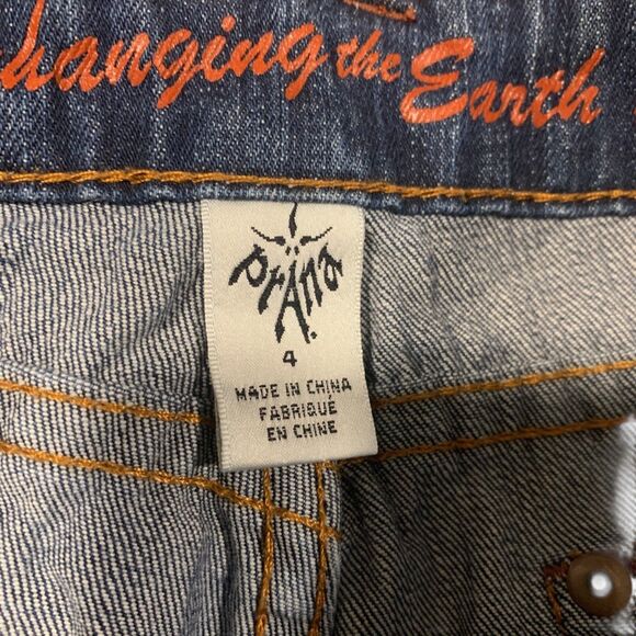 Prana Womens Dark Wash Organic Cotton Staright Leg Denim Jeans 4 Boho Outdoors - Picture 4 of 9